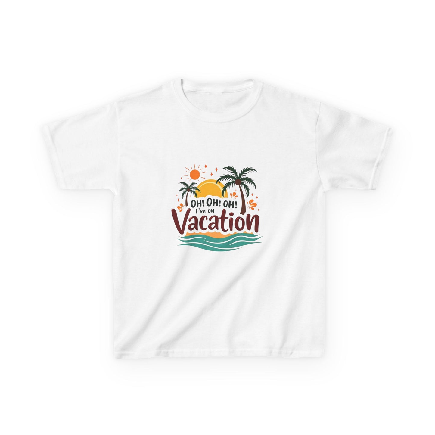 Kids T-Shirt Oh Oh Oh I'm On Vacation