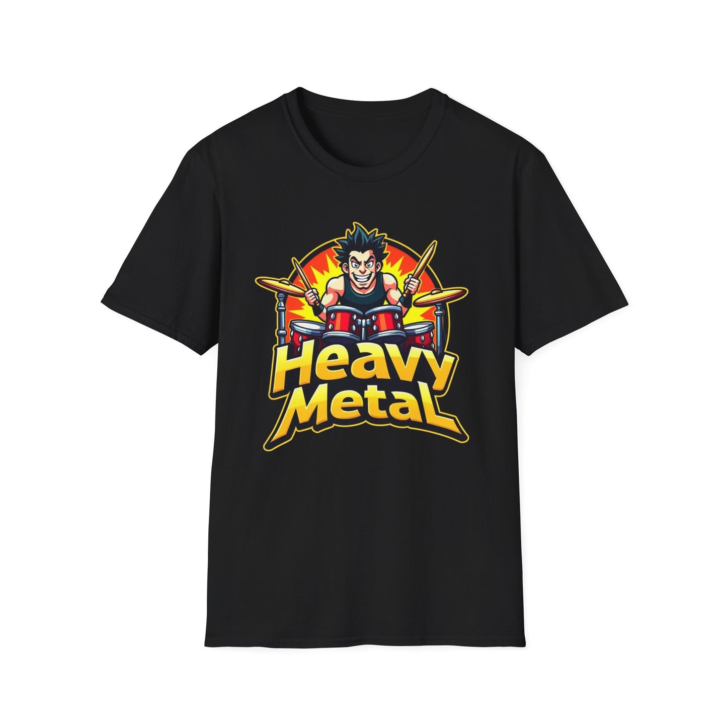 Heavy Metal Drummer T-Shirt - Perfect for Music Lovers
