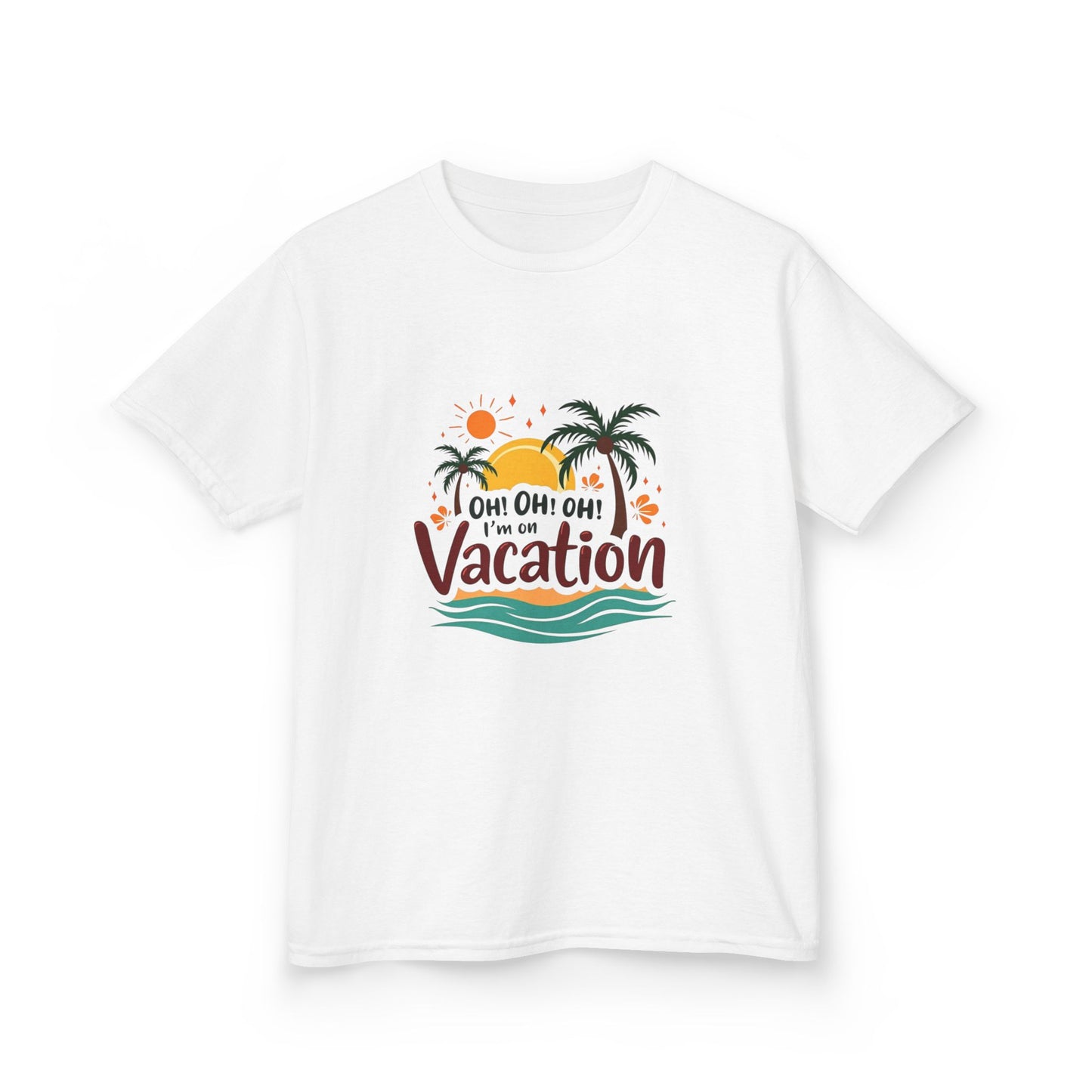 Kids T-Shirt Oh Oh Oh I'm On Vacation