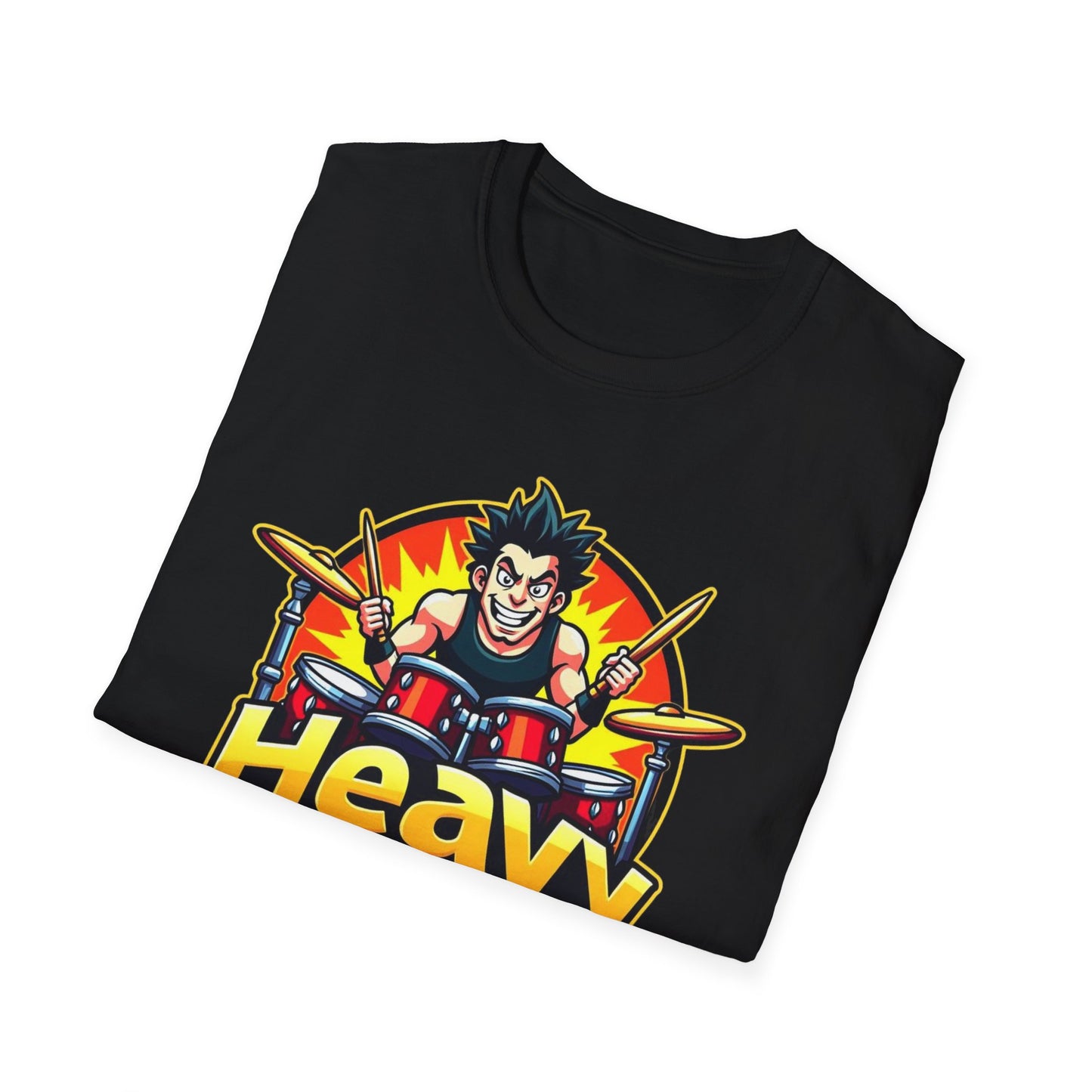 Heavy Metal Drummer T-Shirt - Perfect for Music Lovers