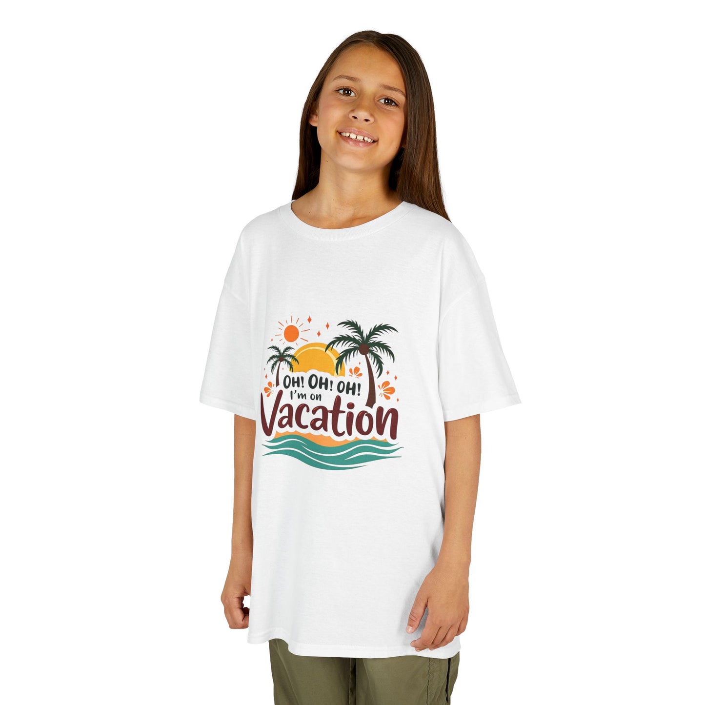 Kids T-Shirt Oh Oh Oh I'm On Vacation