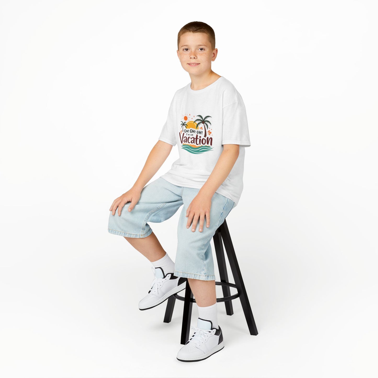 Kids T-Shirt Oh Oh Oh I'm On Vacation