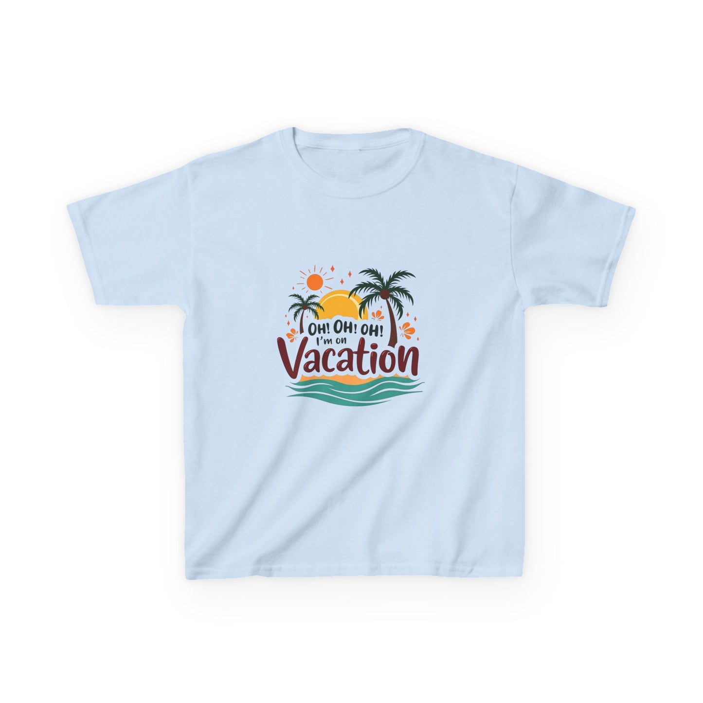 Kids T-Shirt Oh Oh Oh I'm On Vacation