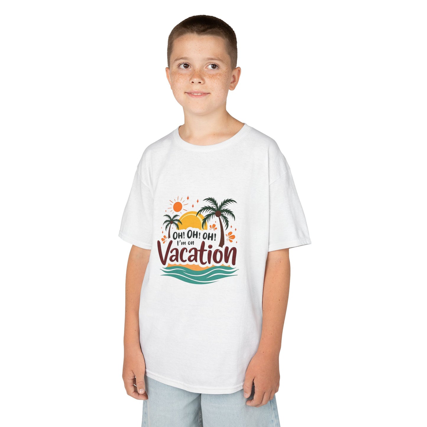 Kids T-Shirt Oh Oh Oh I'm On Vacation