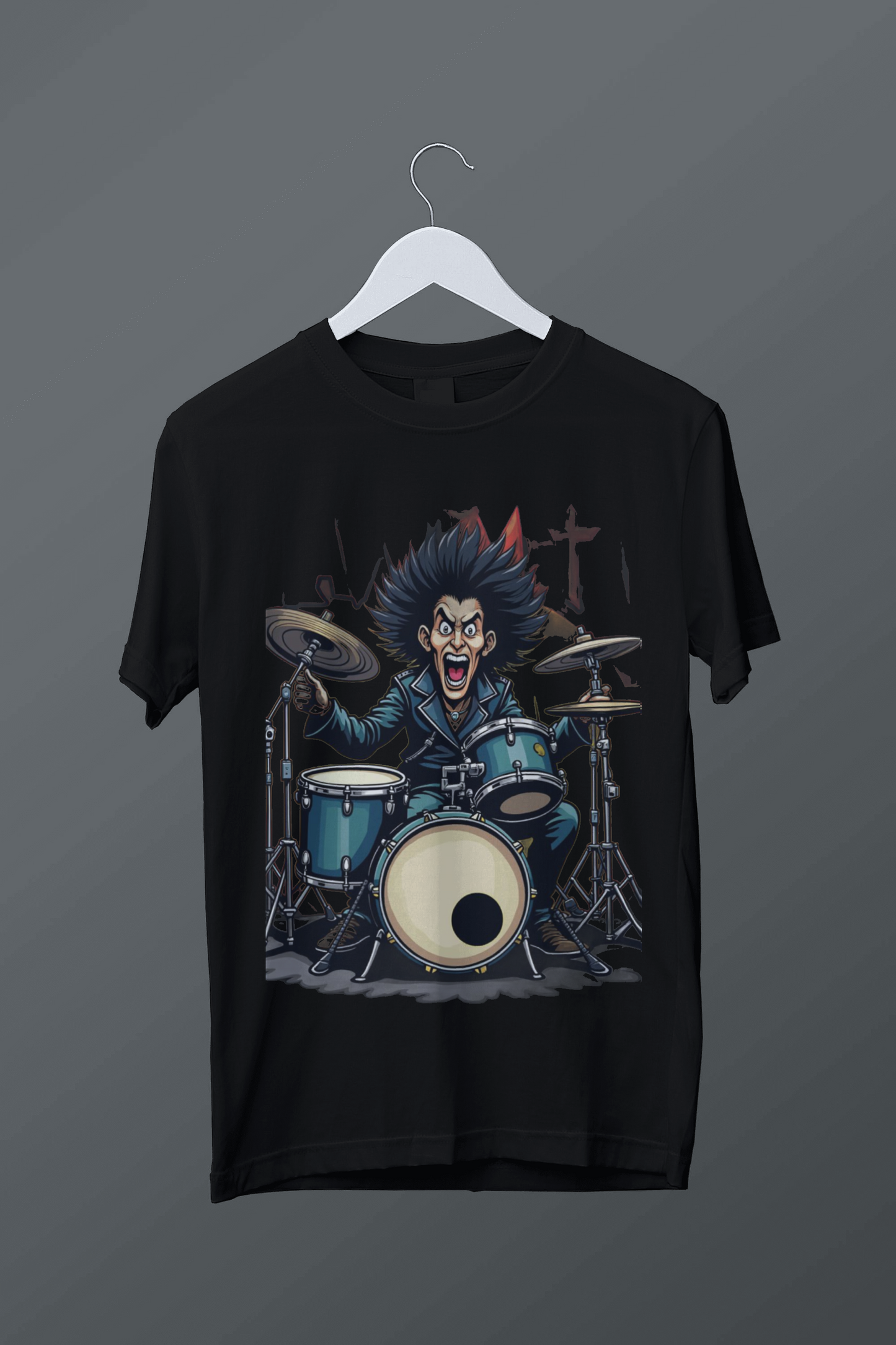 Kids Heavy Metal Drummer T-Shirt