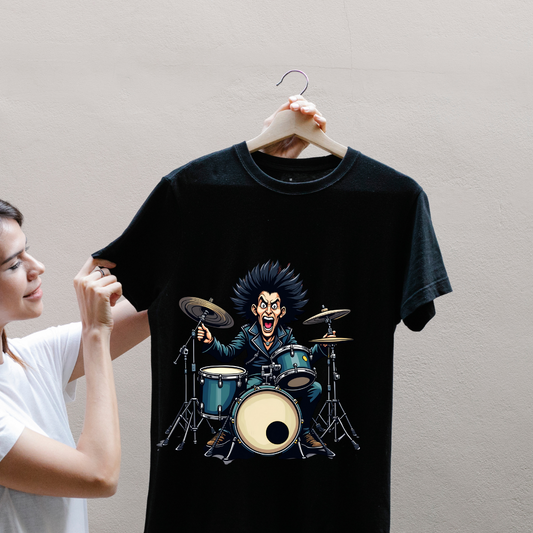 Kids Heavy Metal Drummer T-Shirt