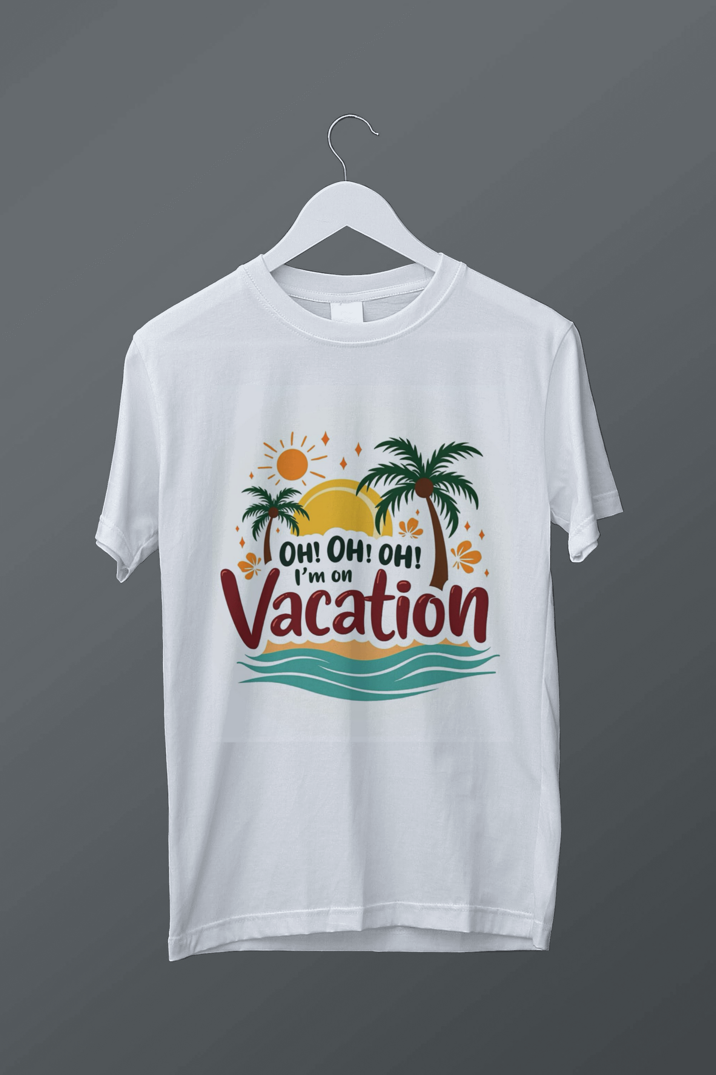 Kids T-Shirt Oh Oh Oh I'm On Vacation