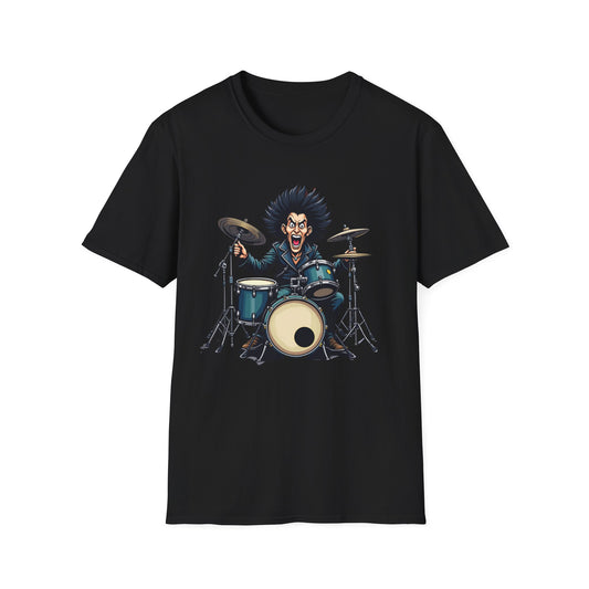 Heavy Metal Drummer Adult T-Shirt